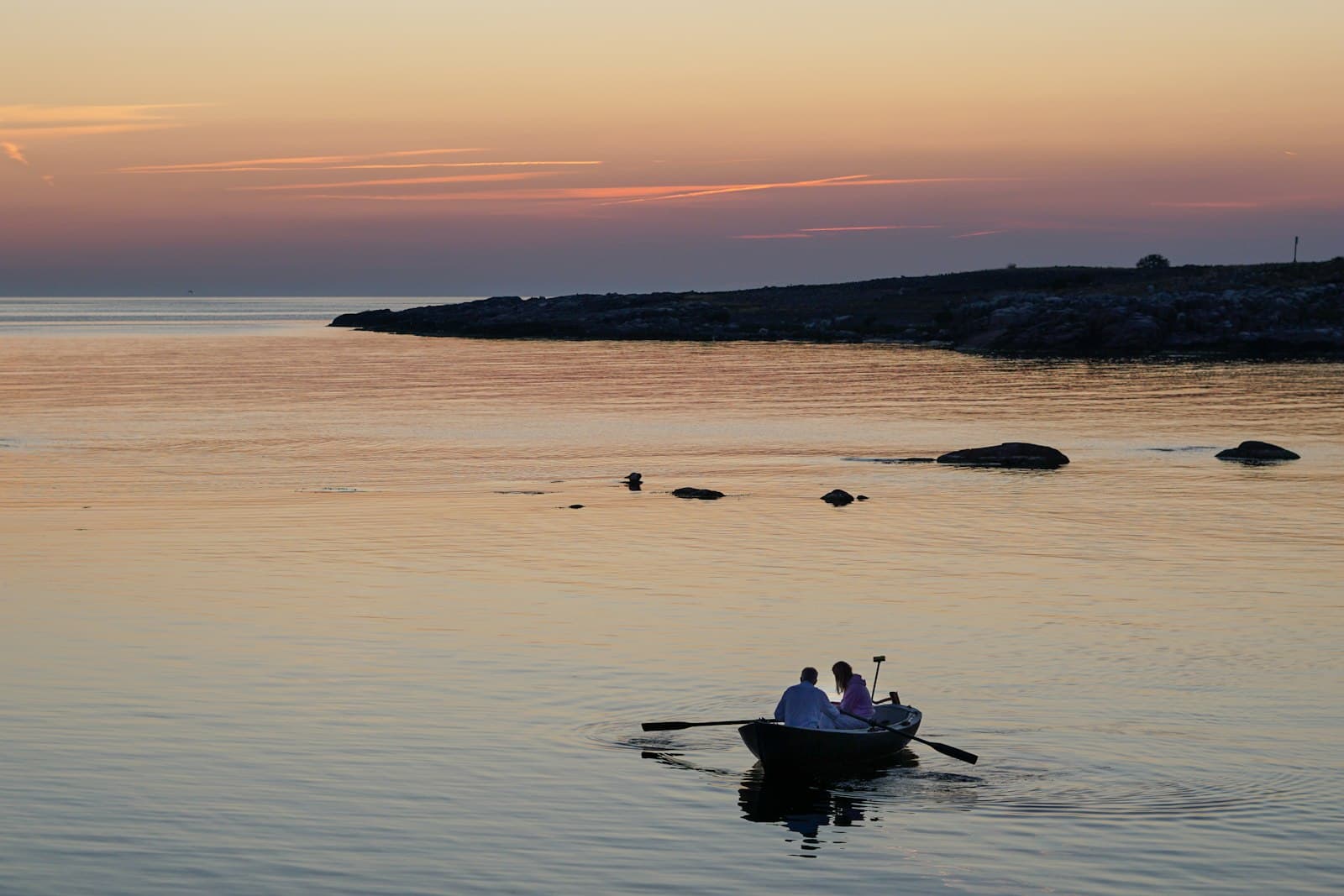 Proposal setup at sunset